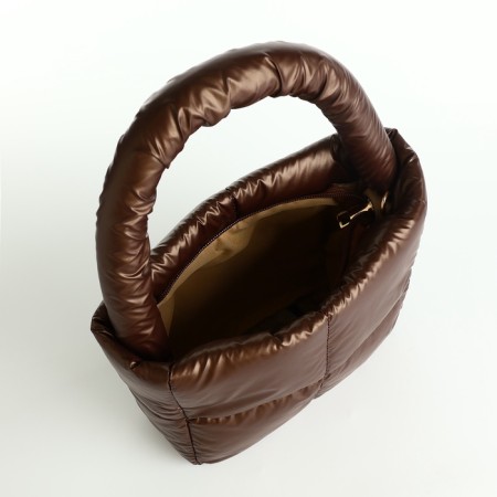 Bag-tout on lightning, brown color-8