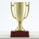 Cup 056, award figure, gold, plastic stand, 12 x 6.3 x 6.3 cm.