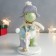 Polystone souvenir "Baby and dinosaurus in hats" 15x8.5x16 cm