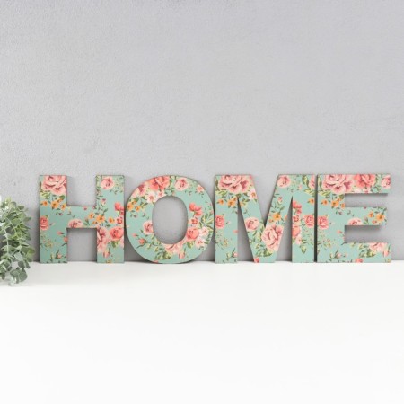 Панно буквы "HOME" высота букв 19,5 см,набор 4 детали-1