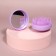 The comb is massage, round, folding, with a mirror, D = 7.5 cm, in the box, lilac color