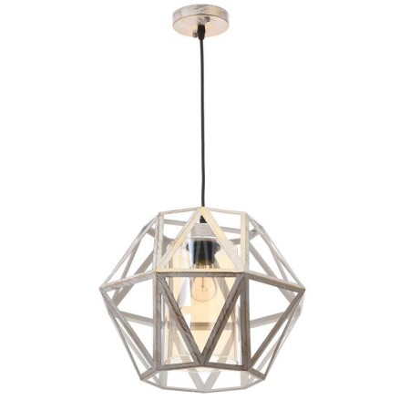 Lamp Bayerlux 88316/1 E27 40W White with a gold patina 34x34x26-126 cm