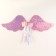 Carnival set "Angel" 2 items: skirt, wings, pink color