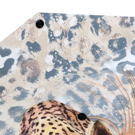 A4 button folder, 160 μm, Erichkrause, Wild Cat, translucent, glossy, with print-2