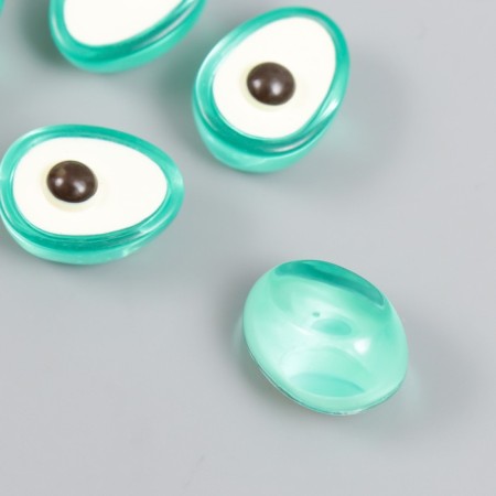 Decor for the work of acrylic "avocado" set 6 pcs green 1.5x1.5x1.6 cm-1