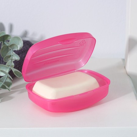 Road soap dish with a lid, 10 × 7 × 4.5cm, color mix-2