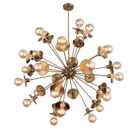 Suspension lamp ST LUCE. SL1111.303.30. Guido. 30x40 watts, e27, 100x100 cm, brass color-5