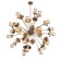 Suspension lamp ST LUCE. SL1111.303.30. Guido. 30x40 watts, e27, 100x100 cm, brass color