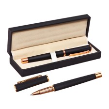 Handle Gift Roller in the leatherette case Case Softach Black/Gold Corps