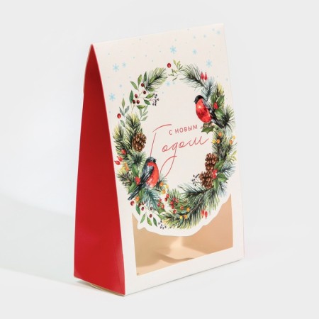 Folding box "Bullfires", 15 x 7 x 22 cm, new year-2