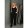 Female trousers, size 50, black color