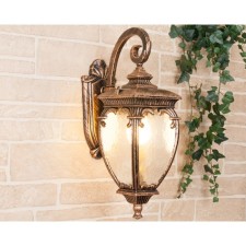 Elektrostandard lamp, 60 watts, E27, IP44, wall, Andromeda D Black gold
