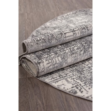 Oval Merinos Tornado carpet, size 250x400 cm, Gray color-3