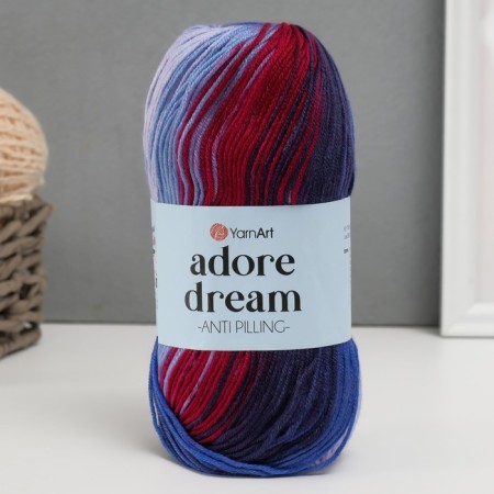 Yarn "Adore Dream" 100% acrylic anti-pilling 280m/100g (1075 cherries-t.