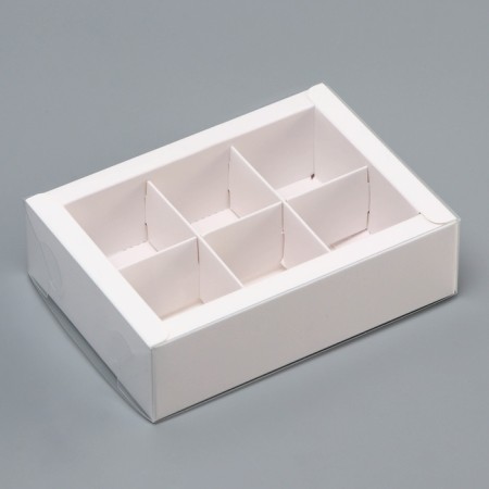 Box for 6 sweets, 13.7 x 9.85 x 3.85 cm. Confectionery packaging-1