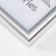 Photo frame plastic 13x18 cm silver (112)