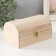 Casket wood for painting "chest" Castle hook 19.5x12x10.5 cm