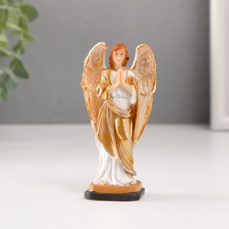 Souvenir Polystone "Prayer of an angel in a golden robe" 10 cm