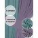 Set of curtains "Canvas", size 200x260 cm, 2 pcs, turquoise color, purple color