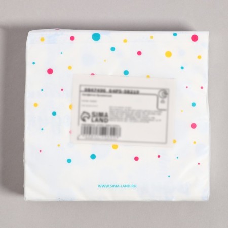 Paper napkins "1 year", boy, 60 pcs in a bag, 3 layers-10