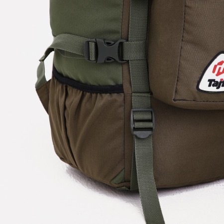 Tourist backpack, TAIF, 80 liters, cord department, external pocket, 2 side pockets, olive color-6