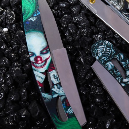 Dangerous razor Shavett (without blades) made of stainless steel, with a print-3