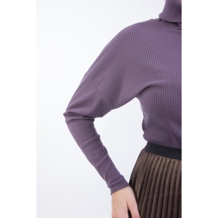Women's turtleneck, size 44, purple color-5