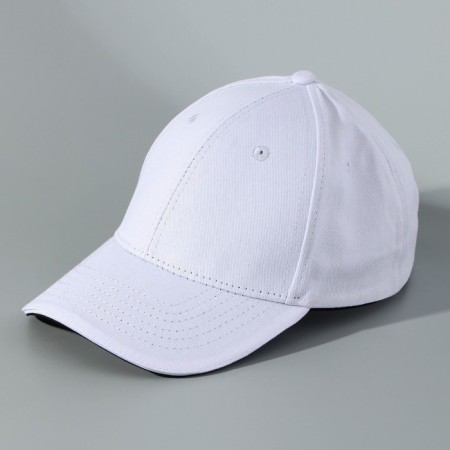 The cap is monophonic, the color is white, x/b-2