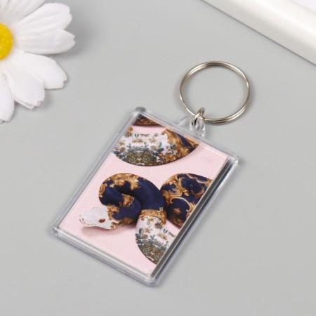 Acryl keychain "Snake in patterns" 3.5x5 cm-2
