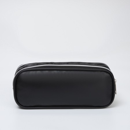 Cosmetic bag 2s Style, 21*7*8, 2 Potod on zippers, black-1