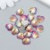 Decor for creativity Plastic "Scales wine color - heart" 1.2x1.2 cm
