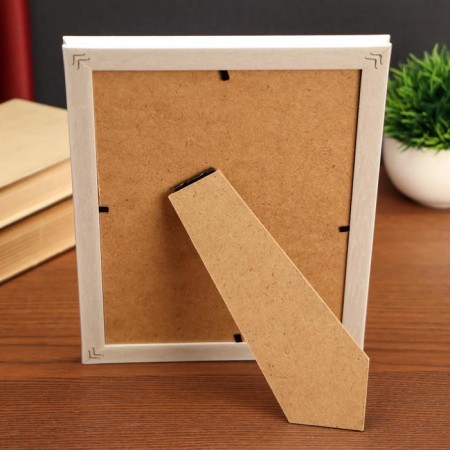 Photo frame plastic 15x20 cm "White with Kant" 23x18x1.4 cm-3