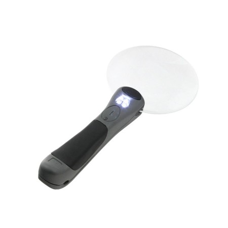 Lupa with a handle and backlight VEBER MG2B-3, 2.5X, 90 mm, LED backlight, in a case-3