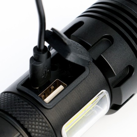 Lantern of manual battery P70, 20 W, 2000 mAh, USB for phone, Zoom, charge indicator-2