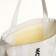 A bag-shop with a zipper, from textiles, white color