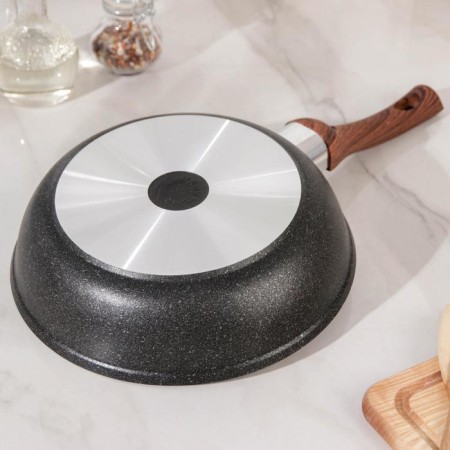 Granit Ultra Original pan, D = 24 cm, plastic handle, glass cover, anti -stick coating, black color-2