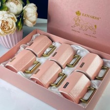 Set of mugs Lenardi, porcelain, 350 ml, 6 pcs