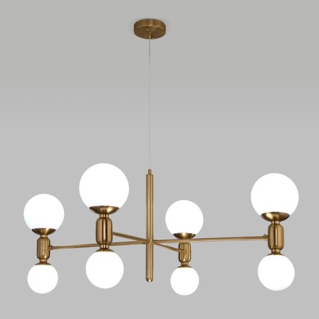 Ceiling Lamp Eurosvet Bubble 30182/8, E27, G9, 8x20W, 1000x760 mm, brass color