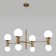 Ceiling Lamp Eurosvet Bubble 30182/8, E27, G9, 8x20W, 1000x760 mm, brass color