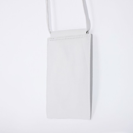 Cross-Bodi bag without fastening, white color-1
