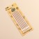 Candles in the cake "Royce", 13 cm, high, 18 pcs, champagne metallic