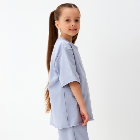 Children's T -shirt KAFTAN, p. 34 (122 - 128 cm), gray-1