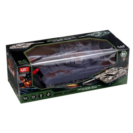 Radio -controlled “Victory” tank, works on batteries, the color is gray-6