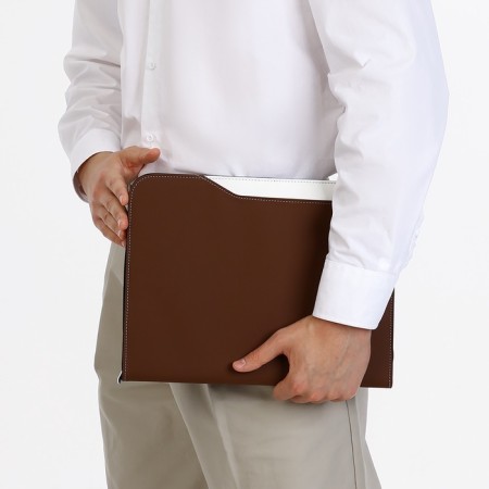 Folder for documents, A4, brown color-2