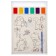 Coloring "dinosaurics", 2 sheets, 6 colors of paint, brush