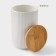 Porcelain Bank for bulk products Bellatenero, 700 ml, D = 10.5 cm, white color