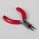 A set of tools for needlework: side skeletons - 7.5 cm, round -liners - 8 cm, thin lugs - 8 cm, silver/red color