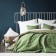 Jerry set: a cover 230 x 250 cm, pillowcase 45 x 45 cm - 2 pcs, green color
