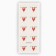 Stickers for business "Thank you", heart, 50 pcs, 2 x 2 cm