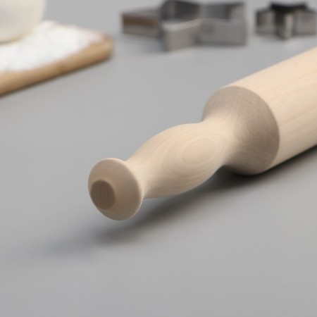 Rockbrush with handles of a share, 35 × 4.3 cm, birch-2